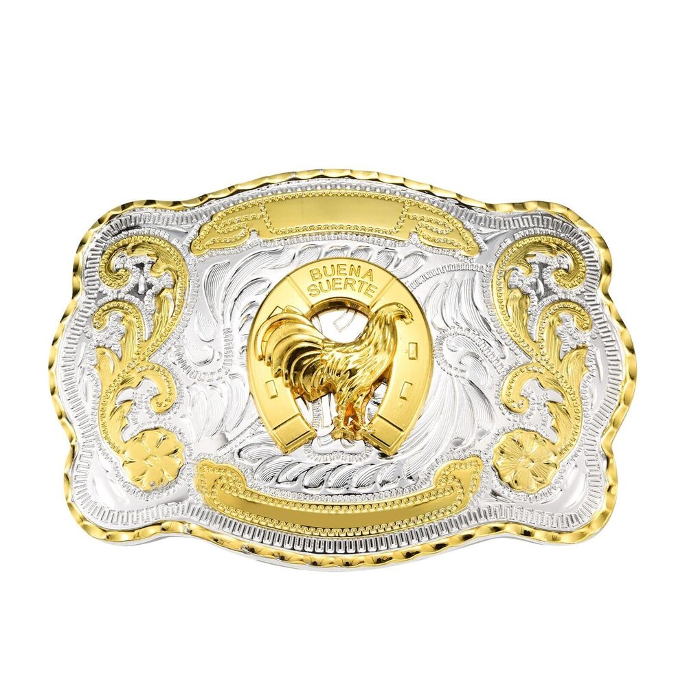 9191 Belt Buckle , Western Rooster Cross Kneeling Prayer Cowboy Vintage